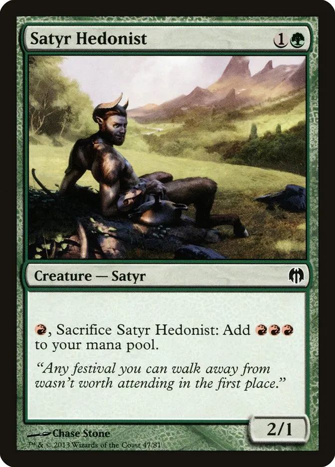 Satyr Hedonist Front Face