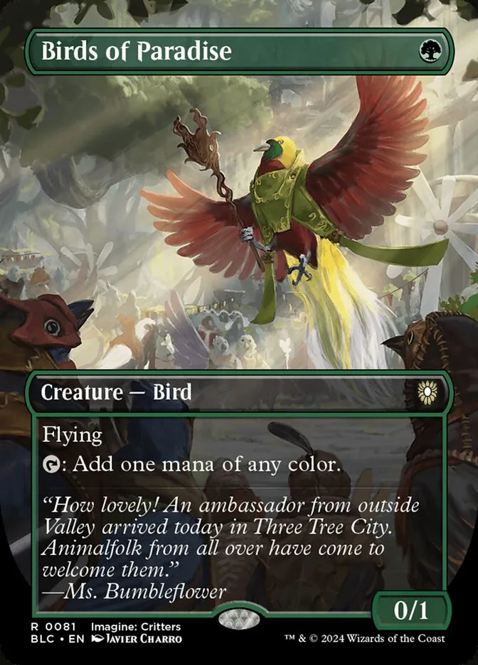 Birds of Paradise Front Face