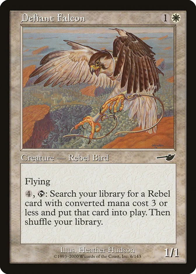 Defiant Falcon Front Face