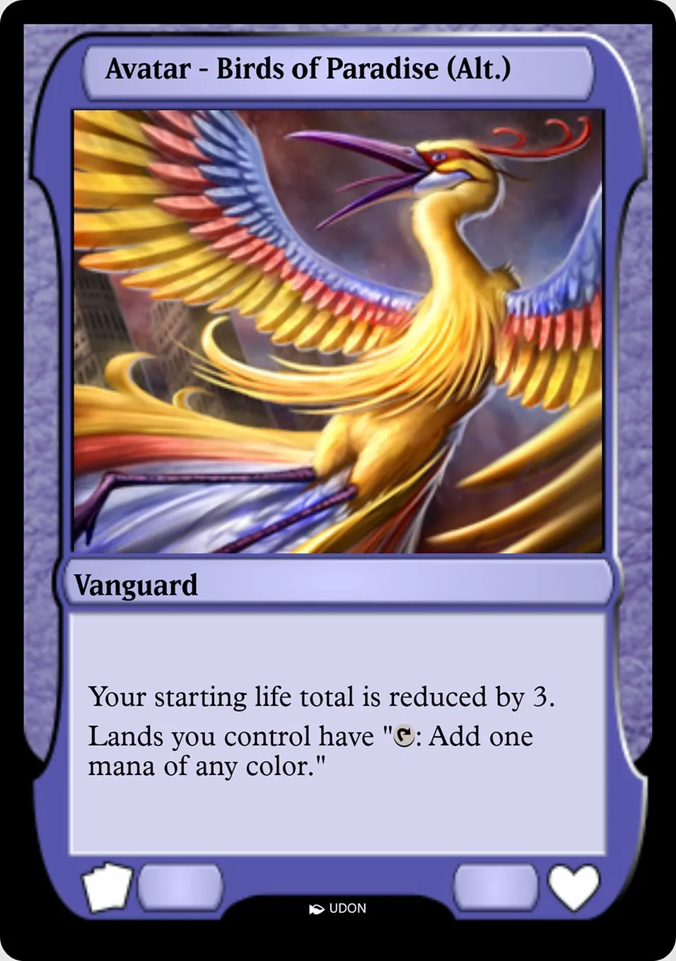 Birds of Paradise Avatar Front Face