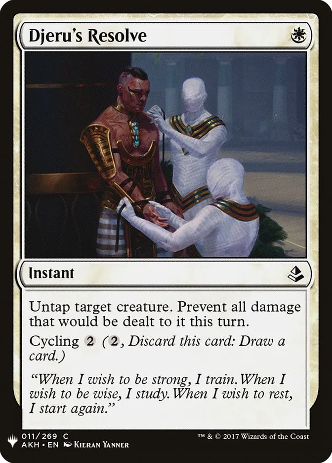 Djeru's Resolve Front Face