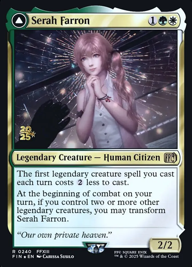 Serah Farron // Crystallized Serah Front Face