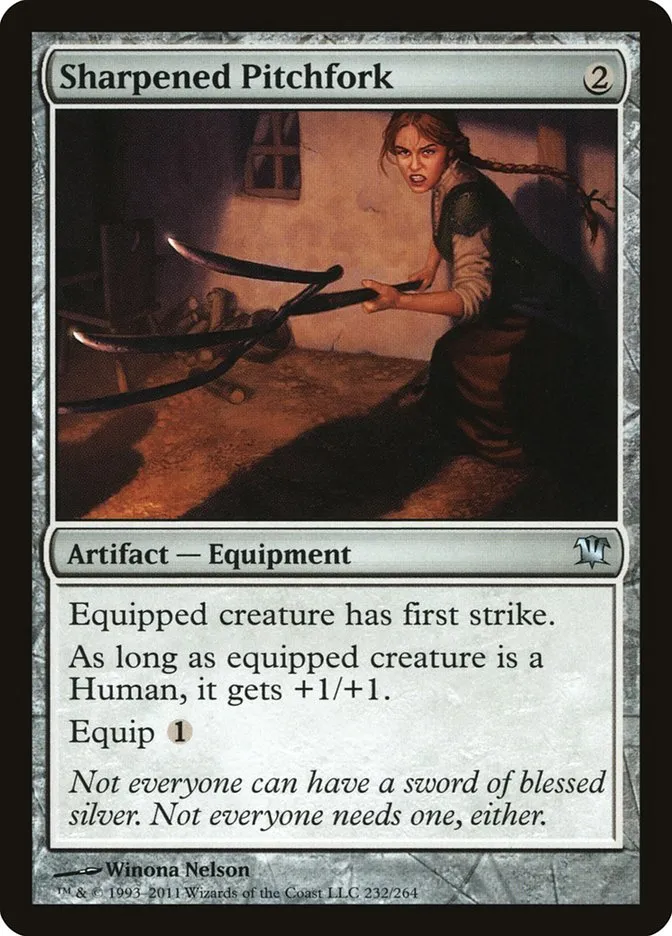 Sharpened Pitchfork Front Face