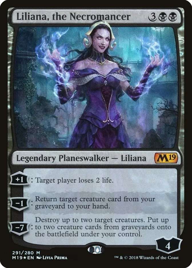 Liliana, the Necromancer Front Face