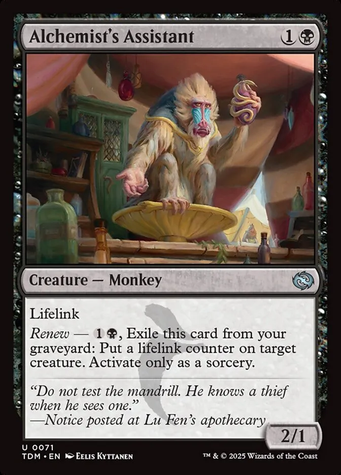 Alchemist's Assistant Front Face