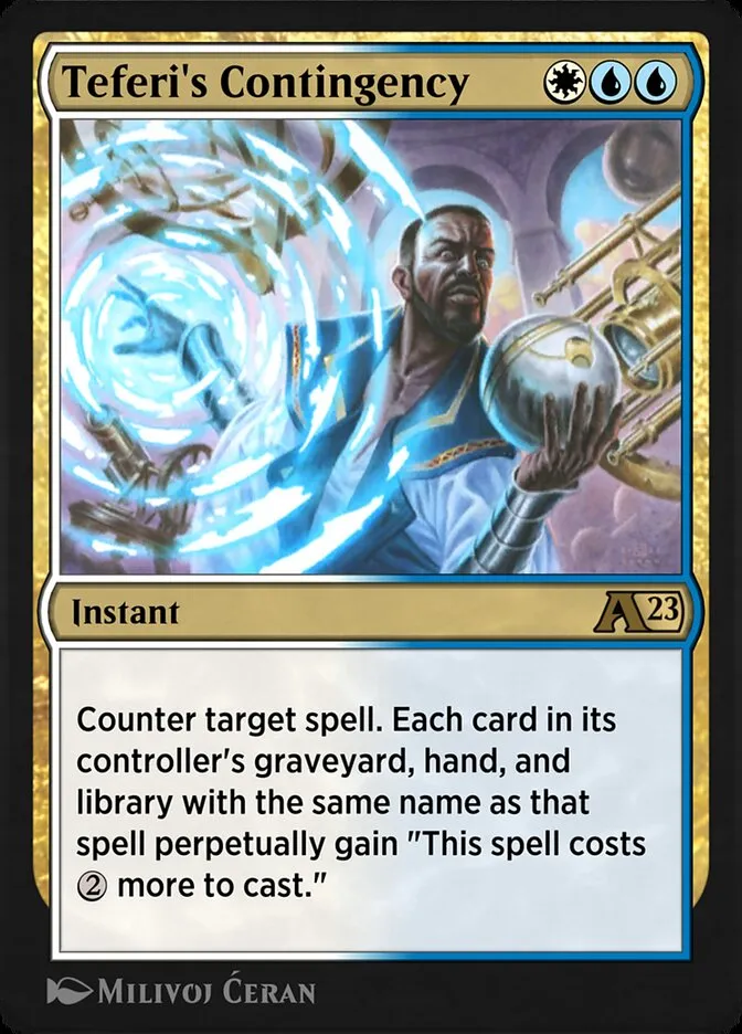 Teferi's Contingency Front Face