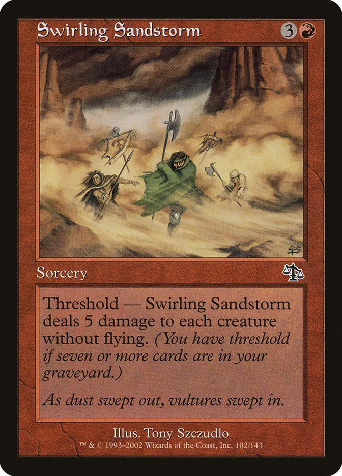 Swirling Sandstorm Front Face