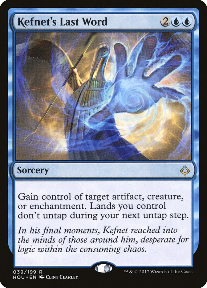 Kefnet's Last Word Front Face