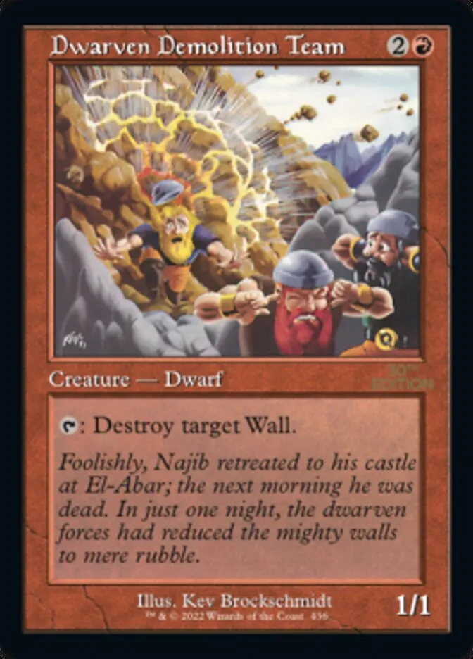 Dwarven Demolition Team Front Face