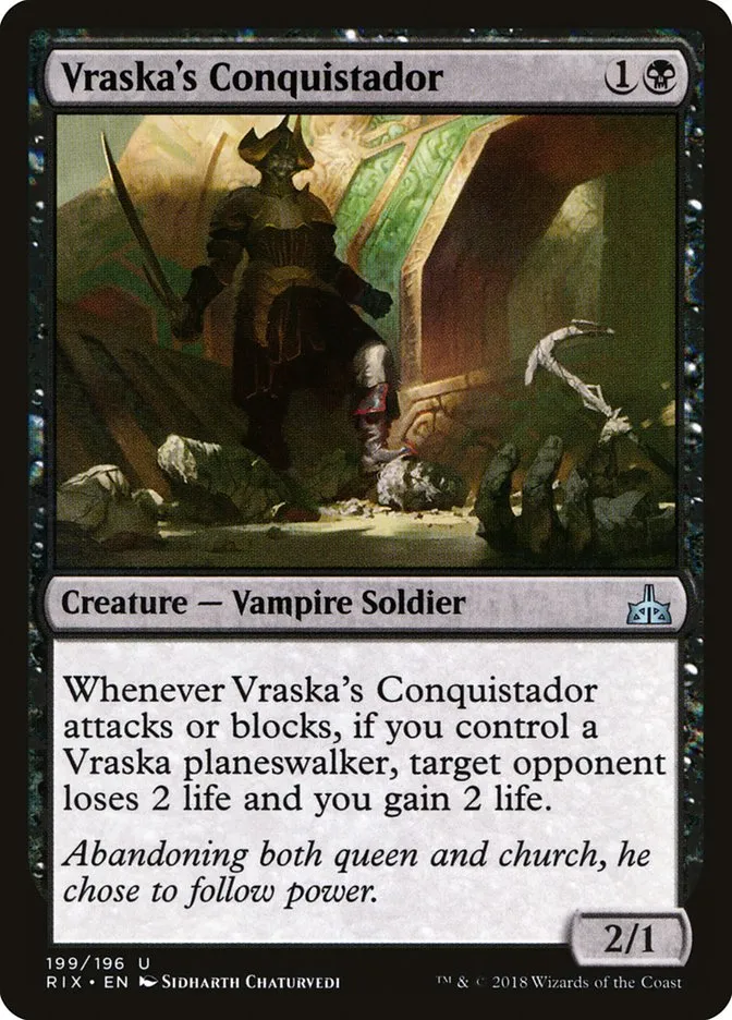 Vraska's Conquistador Front Face