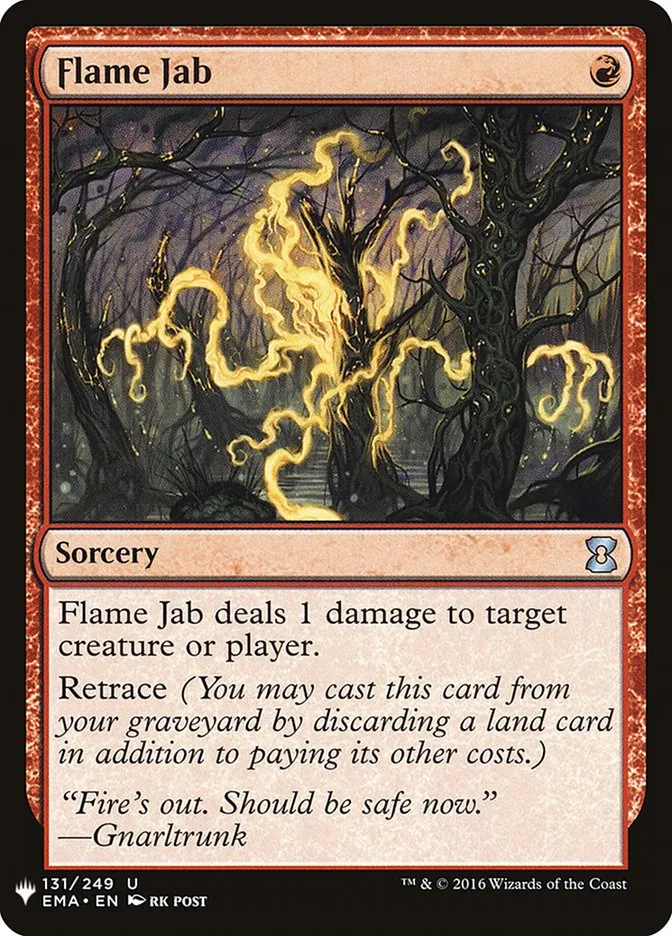 Flame Jab Front Face