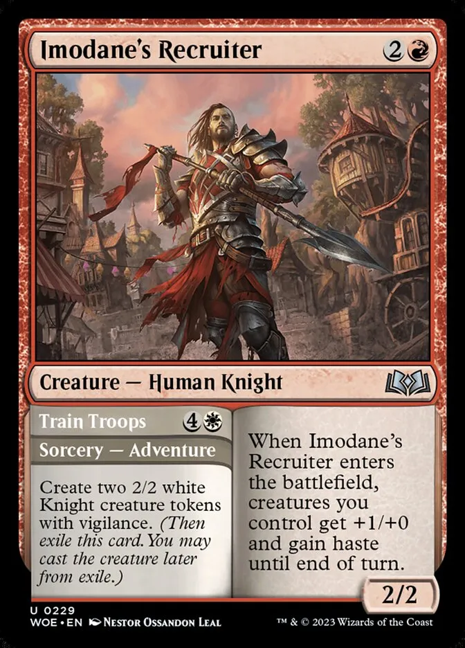 Imodane's Recruiter // Train Troops Front Face