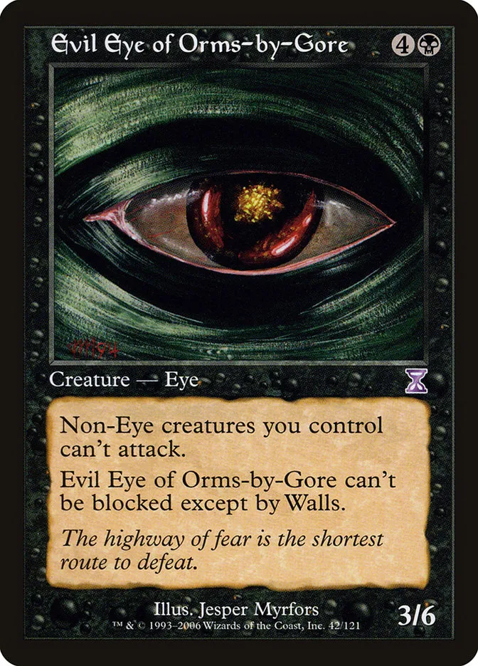 Evil Eye of Orms-by-Gore Front Face