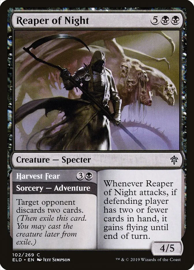 Reaper of Night // Harvest Fear Front Face