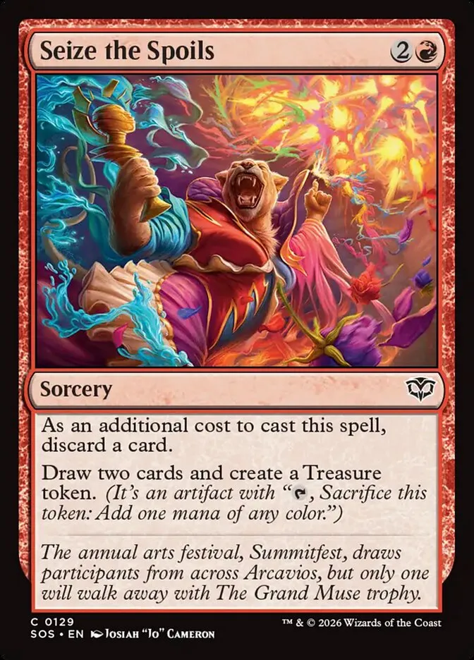 Seize the Spoils Front Face