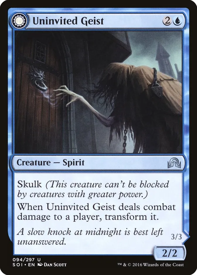 Uninvited Geist // Unimpeded Trespasser Front Face