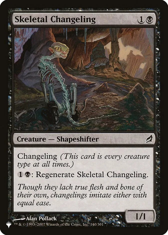 Skeletal Changeling Front Face