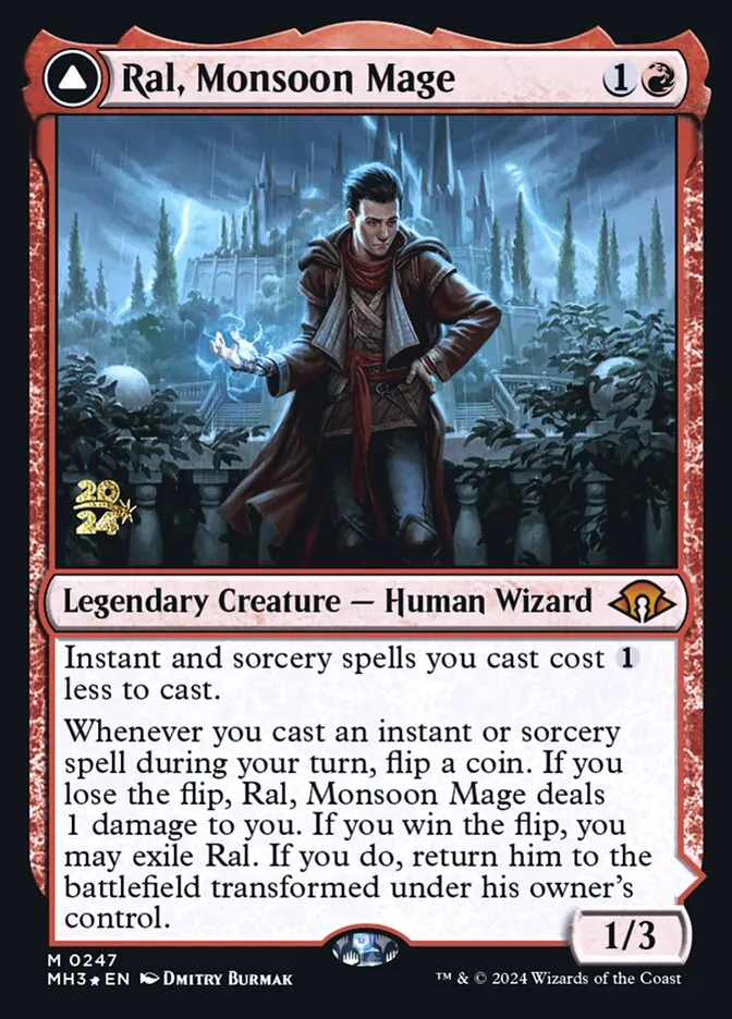 Ral, Monsoon Mage // Ral, Leyline Prodigy Front Face