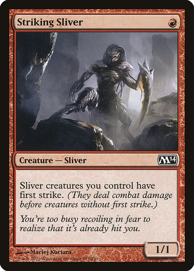 Striking Sliver Front Face