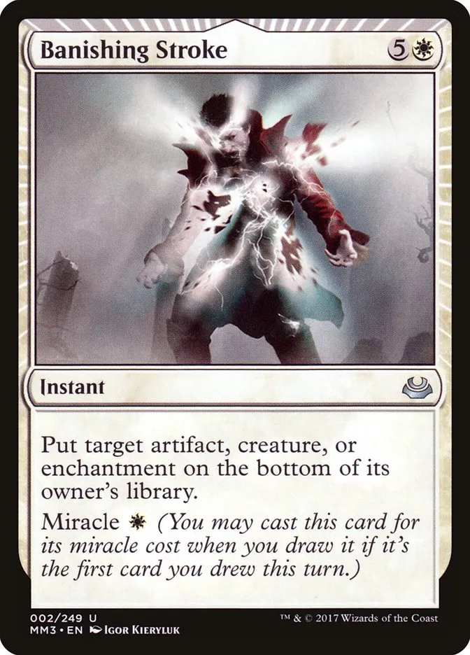 Banishing Stroke Front Face