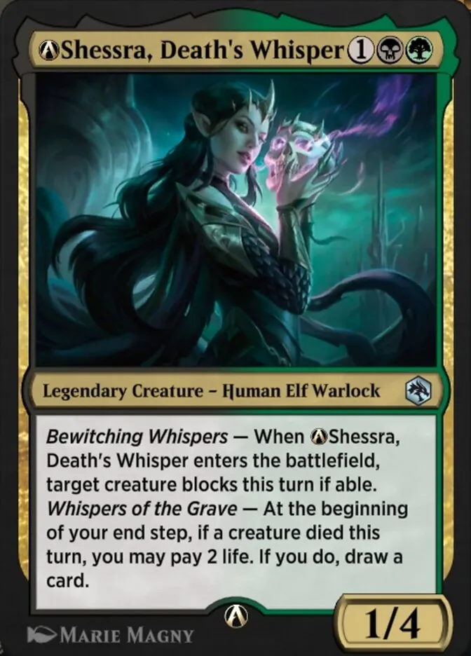 A-Shessra, Death's Whisper Front Face