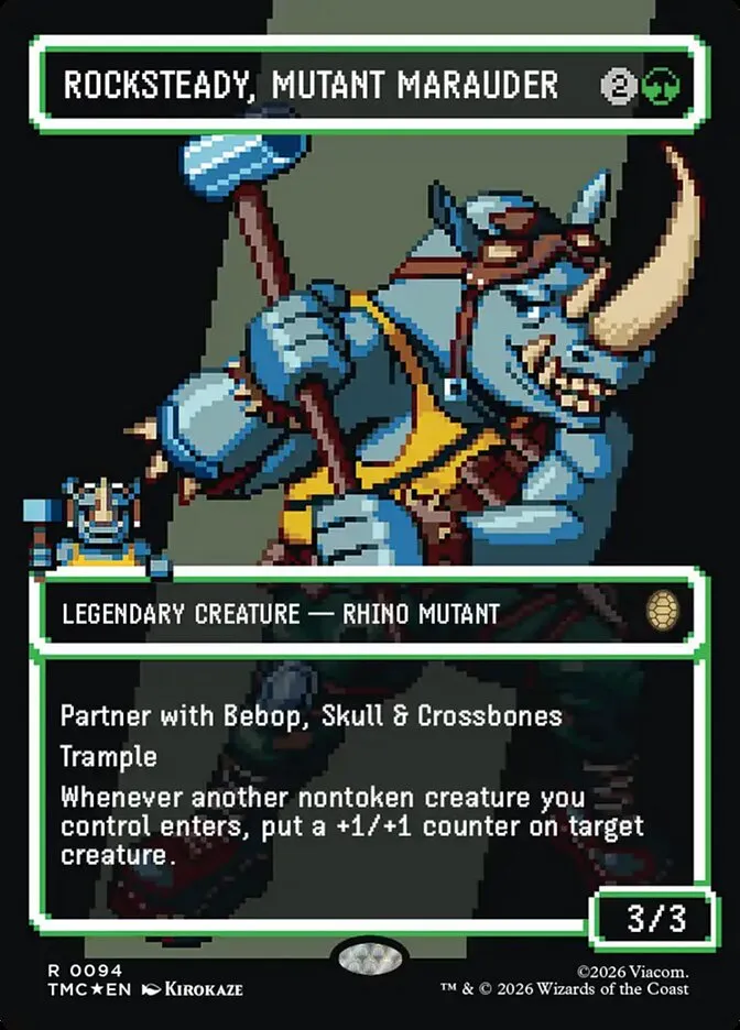 Rocksteady, Mutant Marauder Front Face