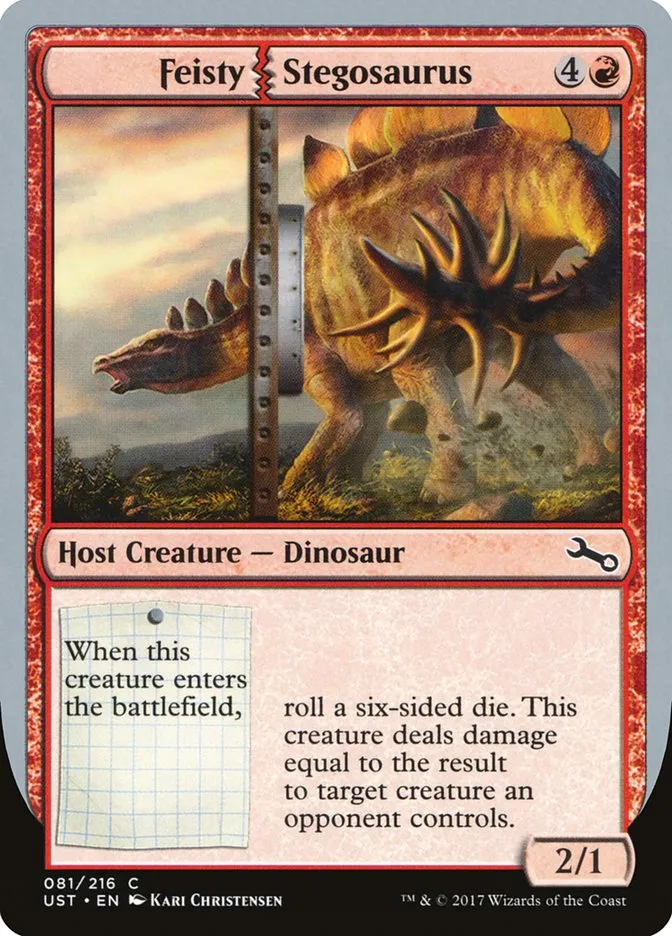 Feisty Stegosaurus Front Face