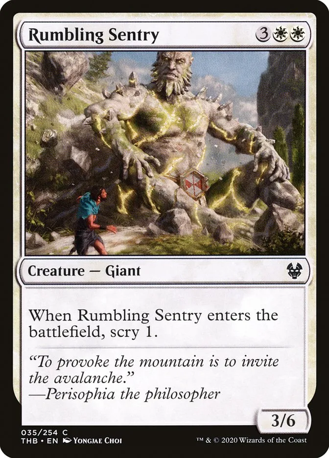 Rumbling Sentry Front Face