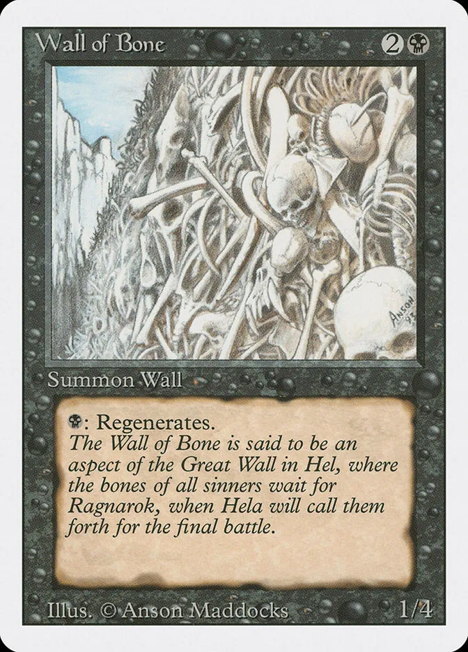 Wall of Bone Front Face
