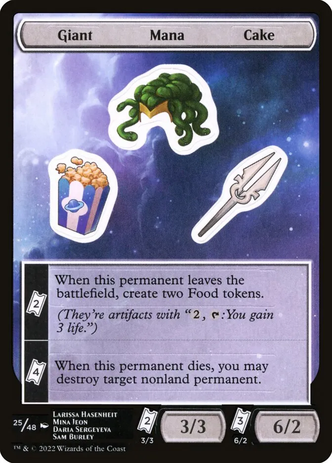 Giant Mana Cake Front Face
