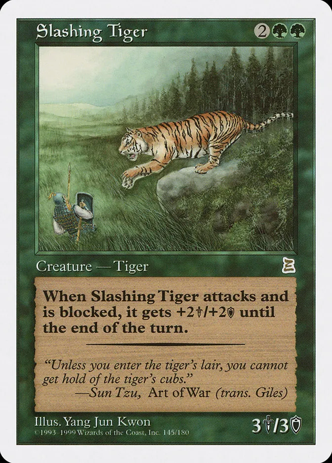 Slashing Tiger Front Face