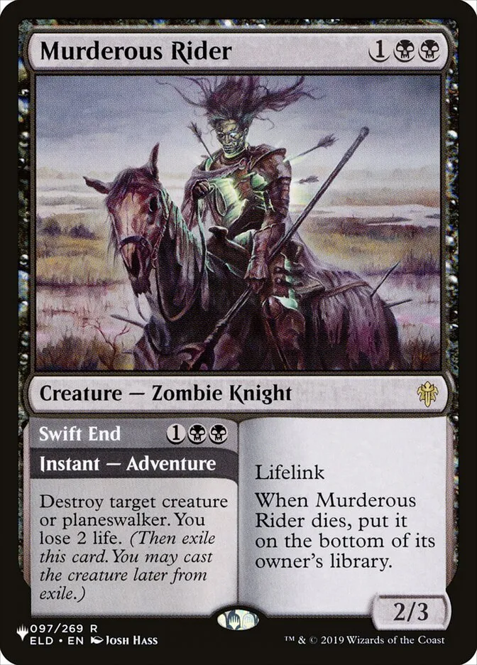 Murderous Rider // Swift End Front Face