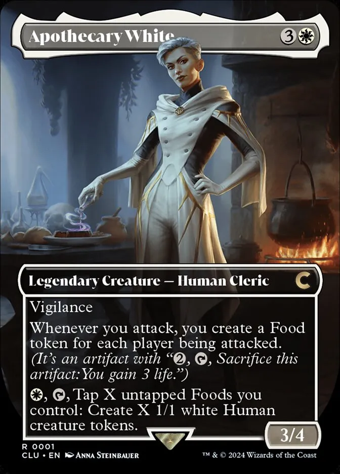 Apothecary White Front Face