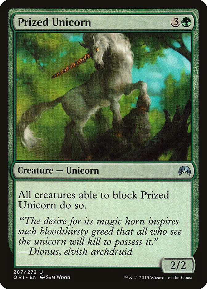 Prized Unicorn Front Face