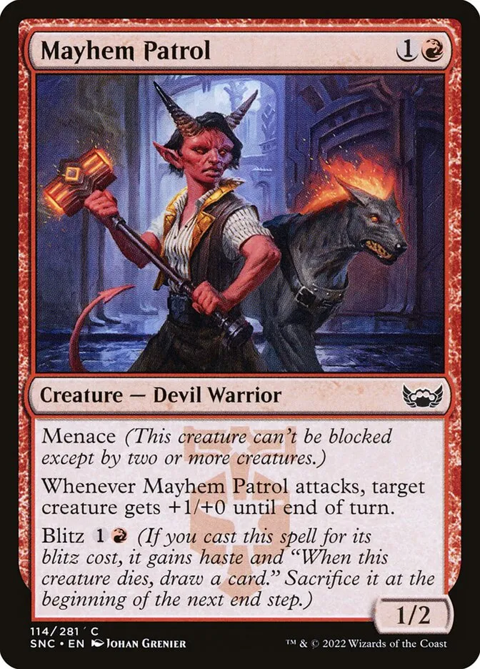 Mayhem Patrol Front Face