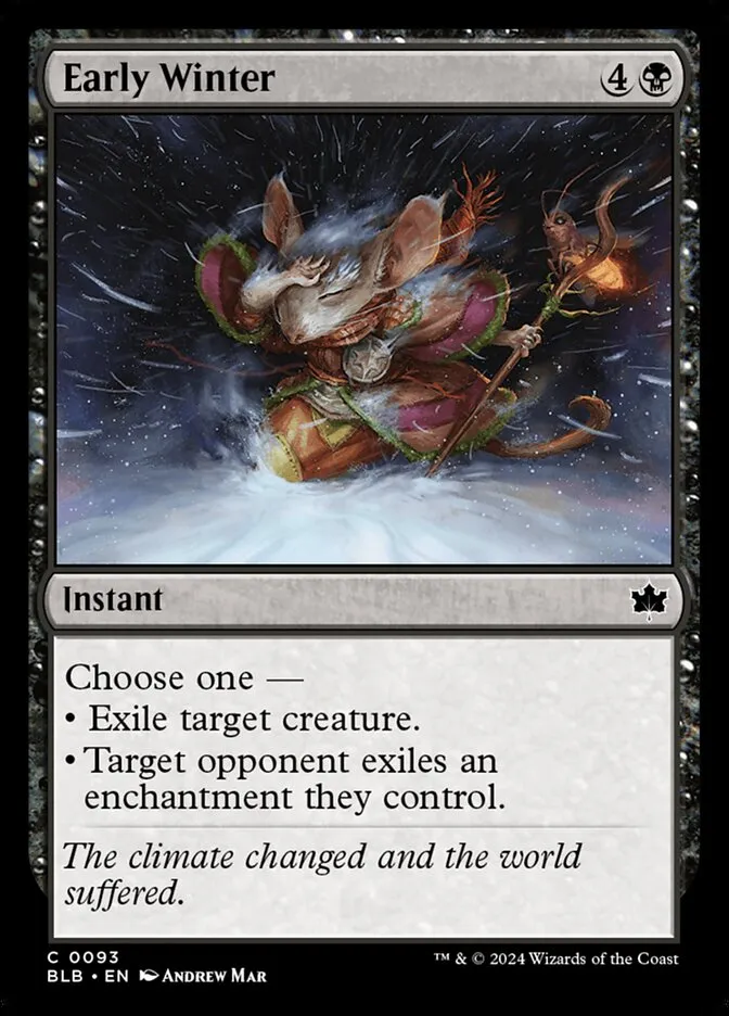 Early Winter Front Face