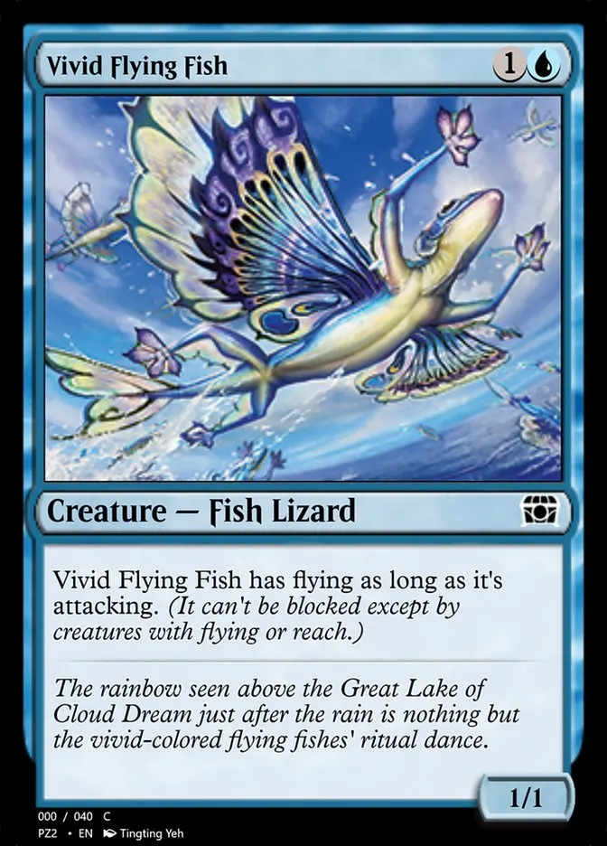 Vivid Flying Fish Front Face