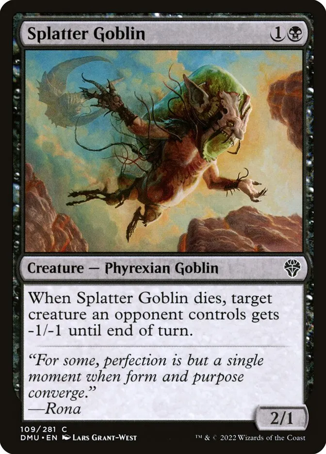 Splatter Goblin Front Face