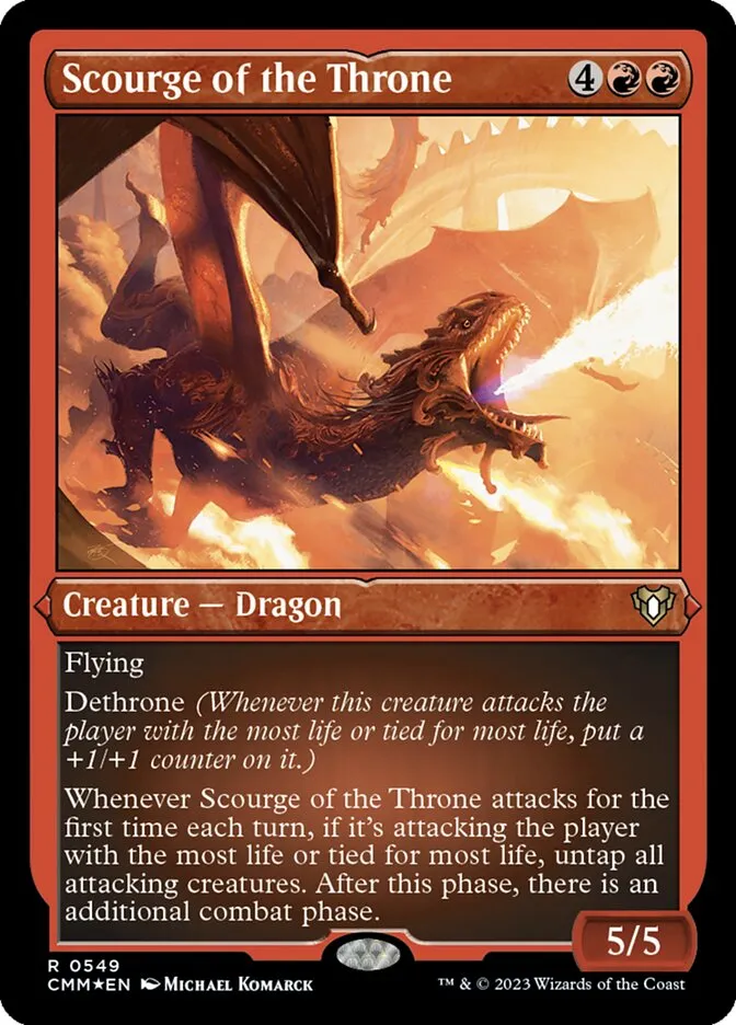 Scourge of the Throne Front Face