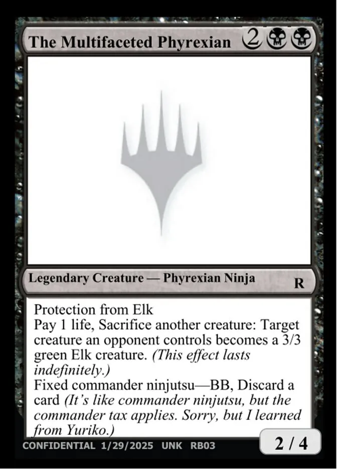 The Multifaceted Phyrexian Front Face