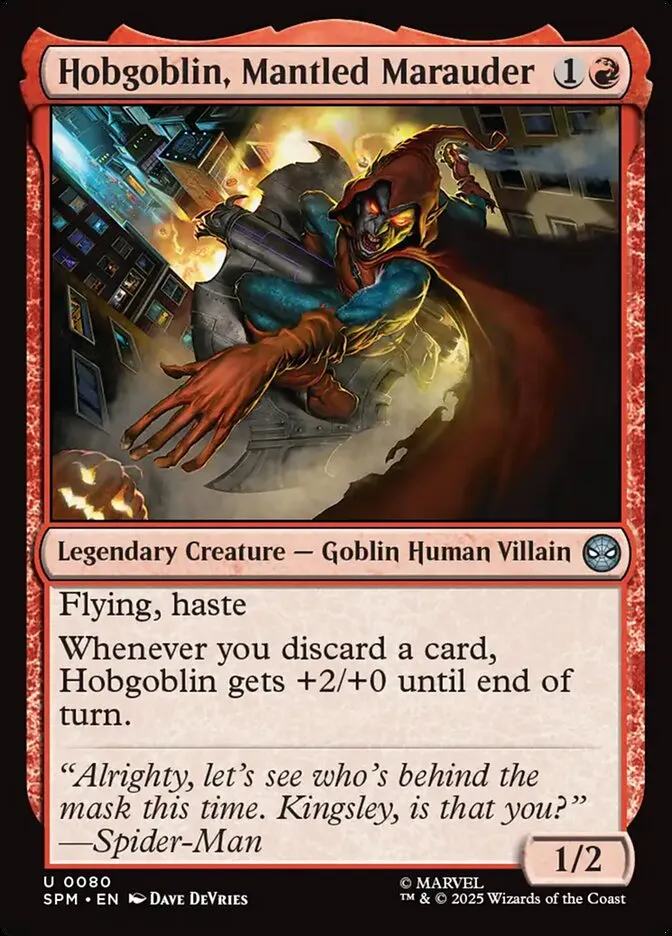 Hobgoblin, Mantled Marauder Front Face