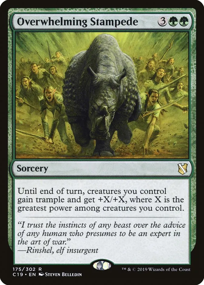 Overwhelming Stampede Front Face