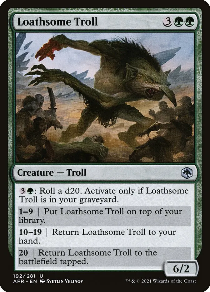 Loathsome Troll Front Face