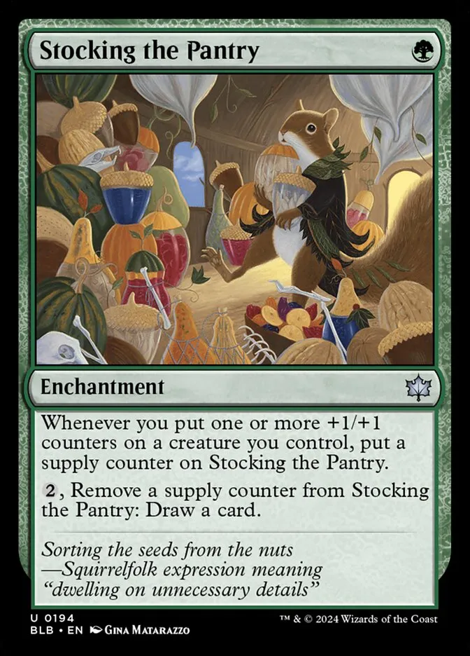 Stocking the Pantry Front Face