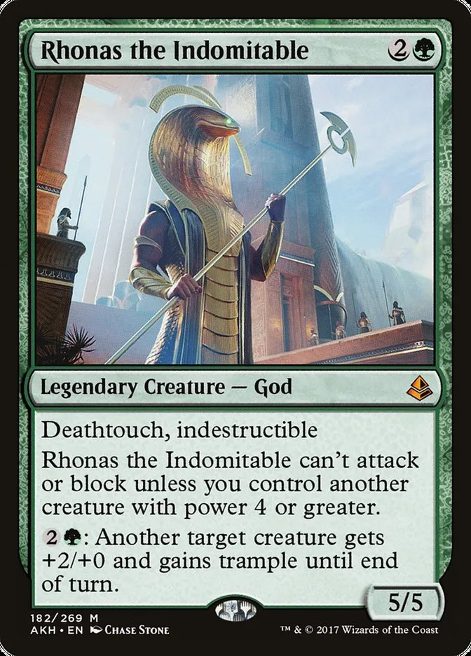 Rhonas the Indomitable Front Face