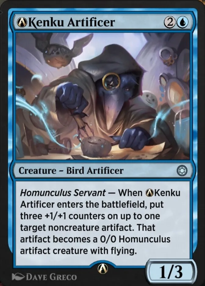 A-Kenku Artificer Front Face