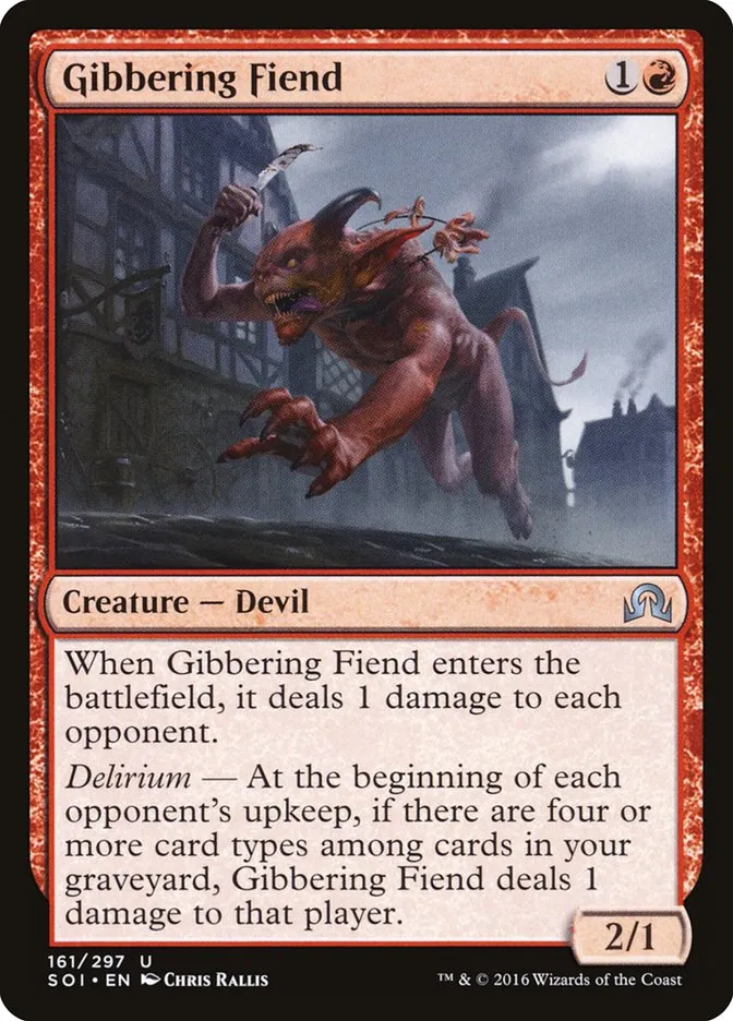 Gibbering Fiend Front Face