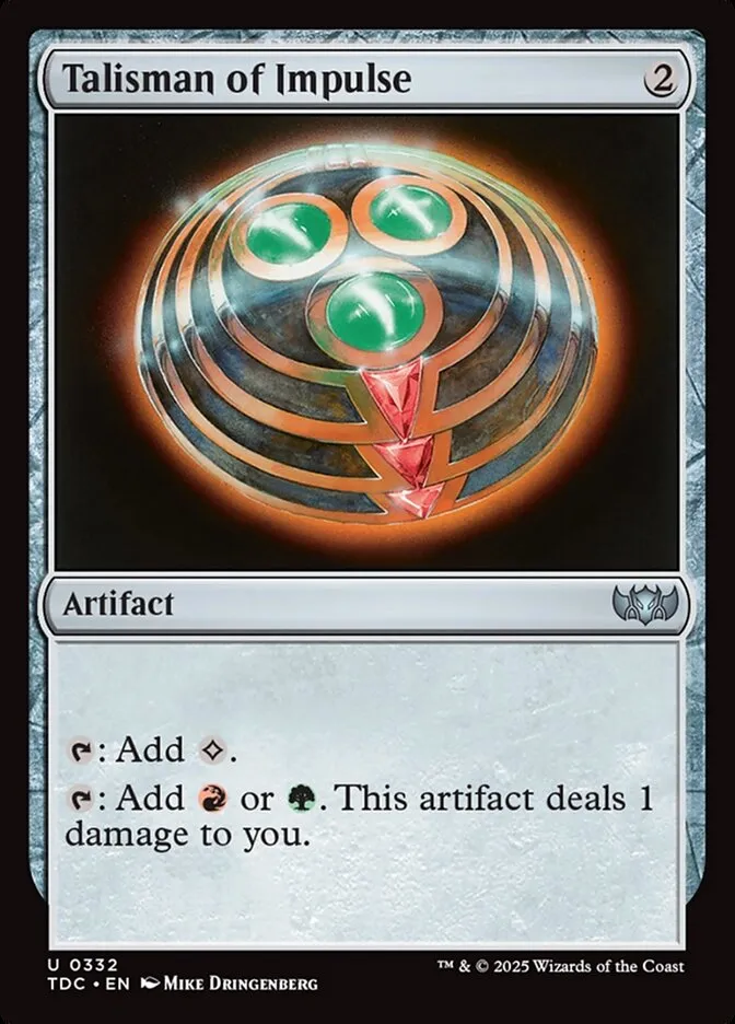 Talisman of Impulse Front Face