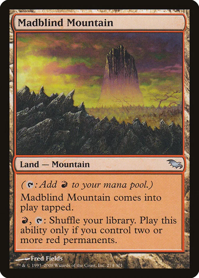 Madblind Mountain Front Face