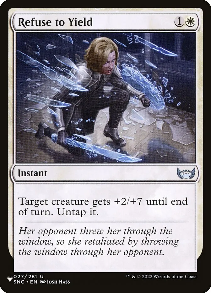 Refuse to Yield Front Face